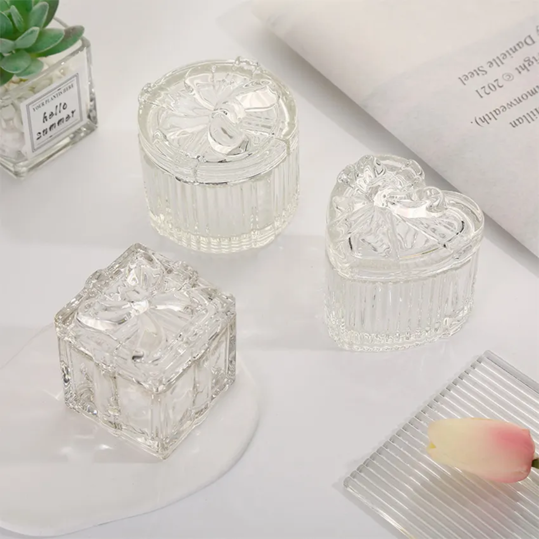 mini-Glass jewellery /candy box