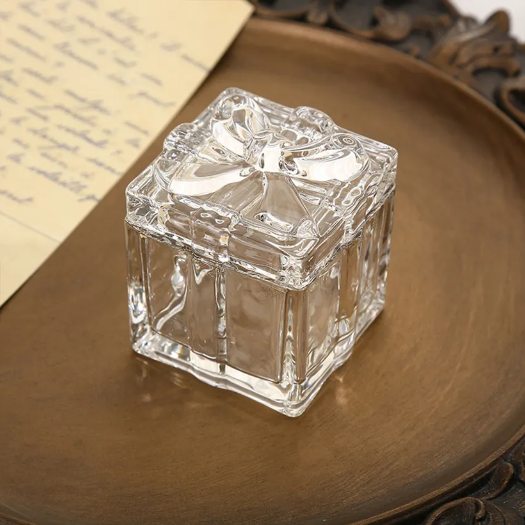 mini-Glass jewellery /candy box
